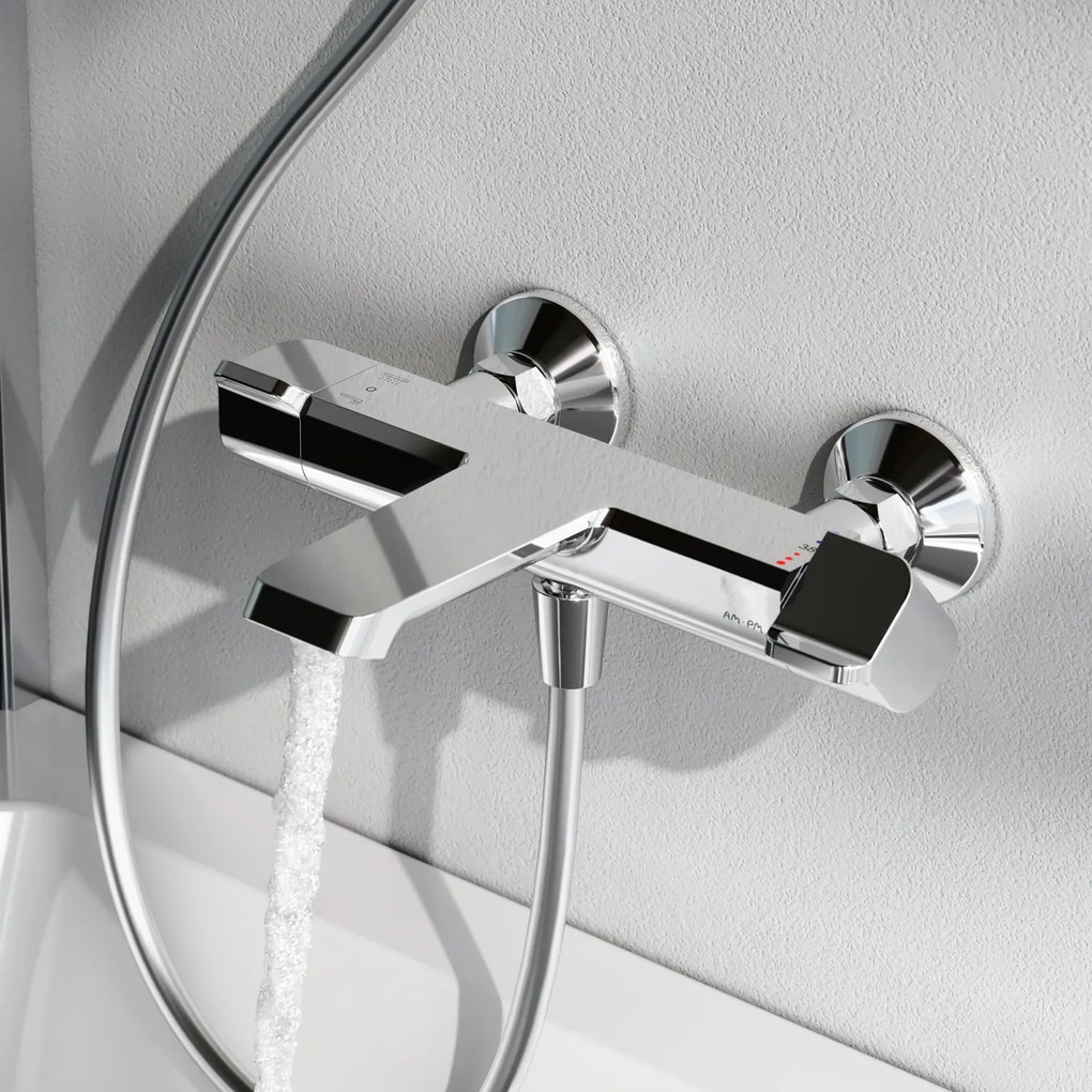 Vaňová a sprchová batéria AM.PM Flash FNA50000 termostat, chróm