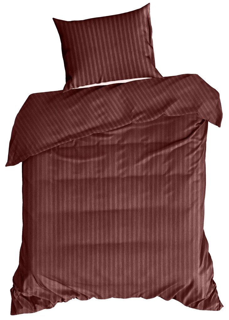SATÉNOVÉ OBLIEČKY VERA 200X220 CM, 2 KS 70X80 CM BORDOVÉ