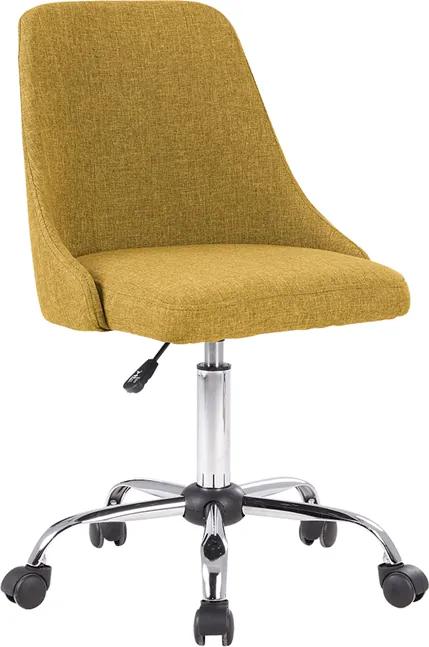 Kancelárska stolička, žltá/chróm, EDIZ  0000279345