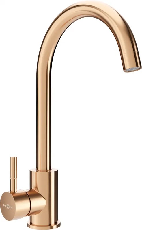 Mexen Foggia kuchynská batéria, zlatoružová - 671800-60