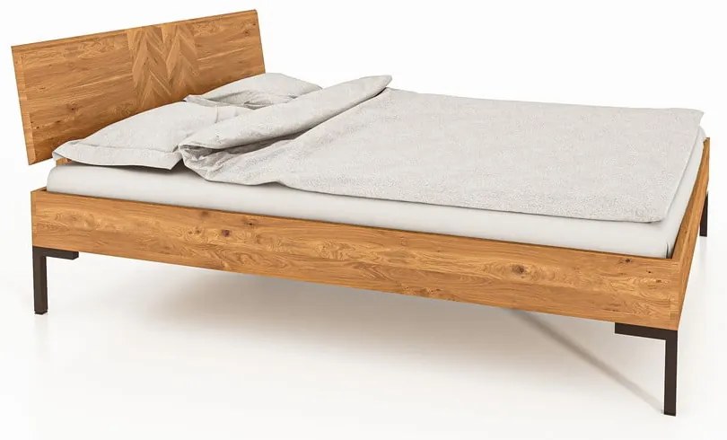 Dvojlôžková posteľ z dubového dreva 140x200 cm Abies 2 - The Beds