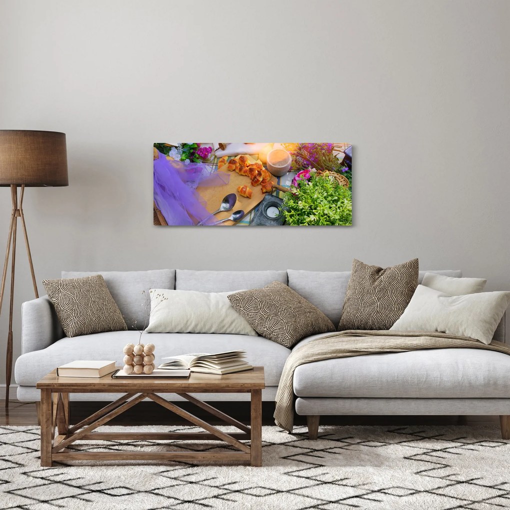 Obraz - letný piknik (120x50 cm)