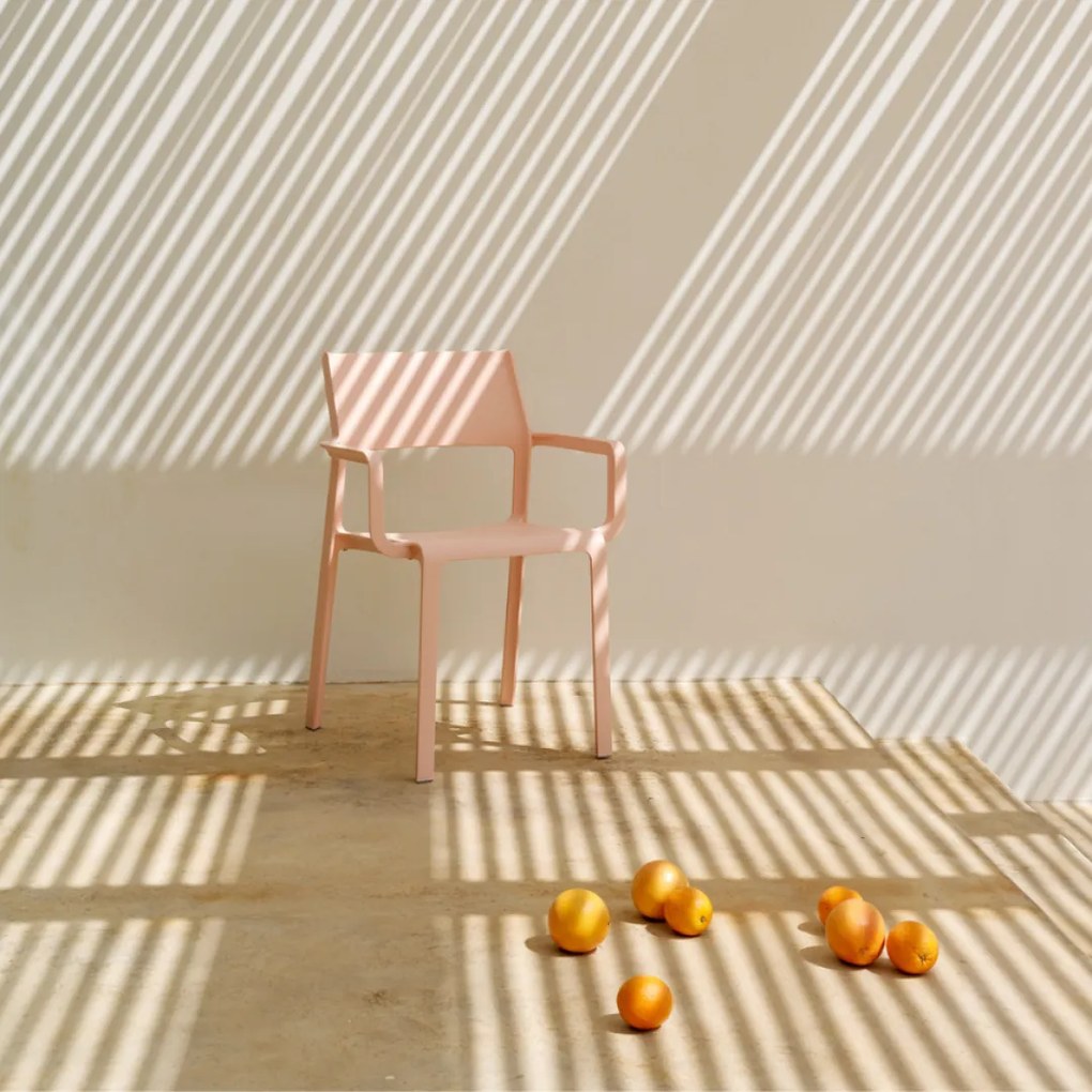 TRILL ARMCHAIR záhradná stolička s podrúčkami rosa bouquet
