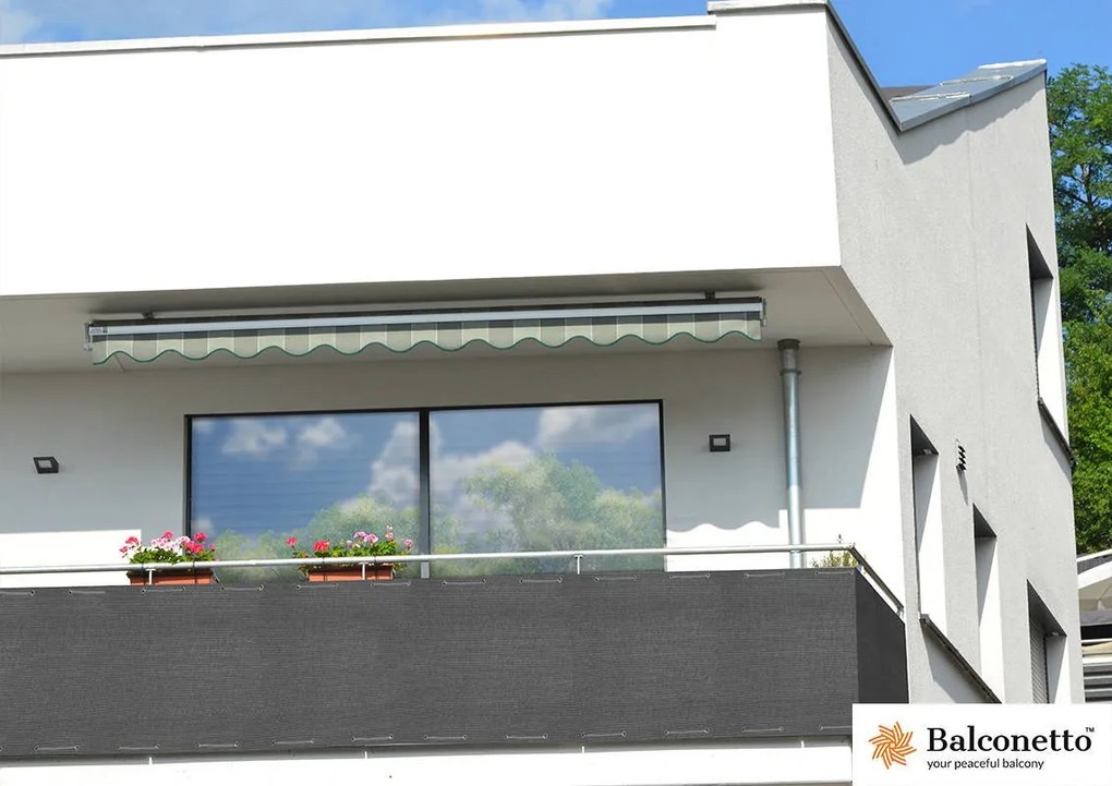 Bestent Balkónová zástena 0,8x5m 90% Balcone Dark Grey