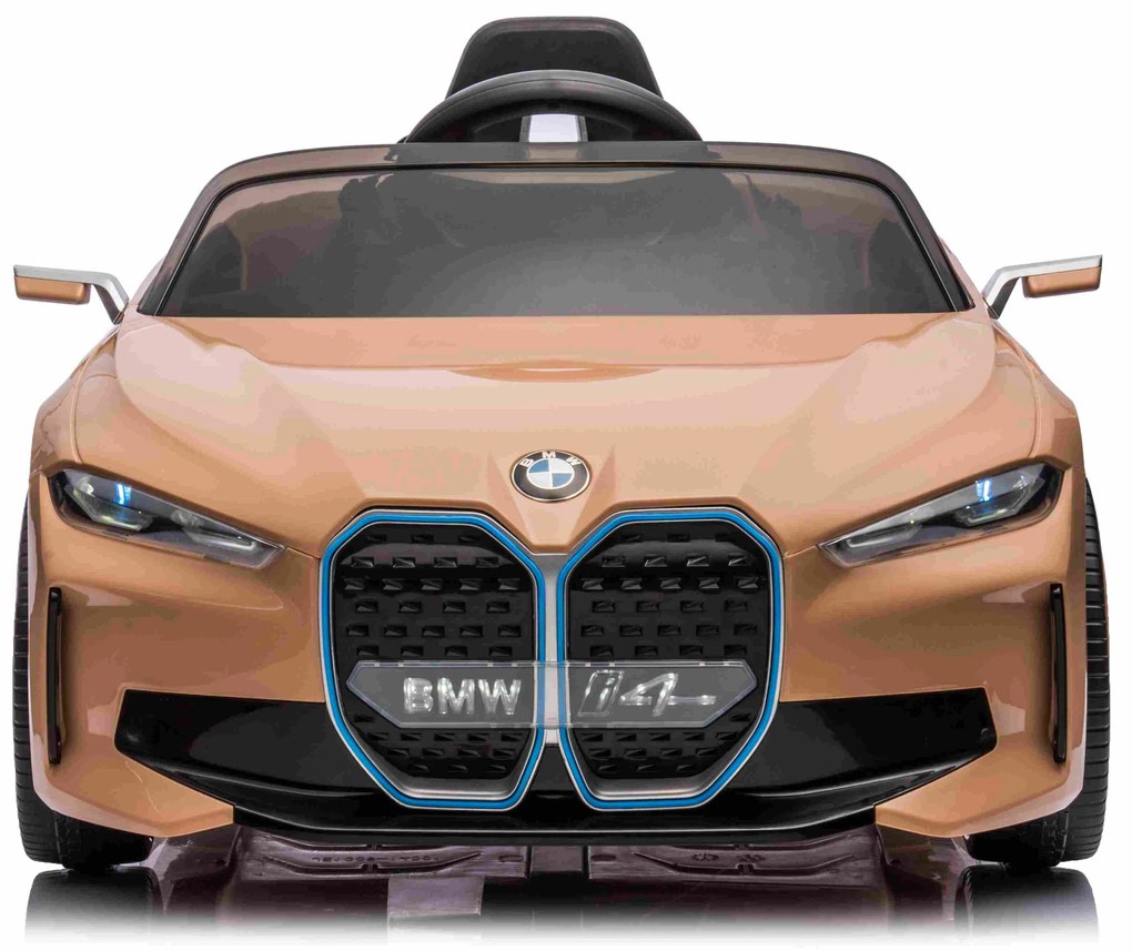 BMW i4 auto na batérie pre deti zlaté + diaľkové ovládanie