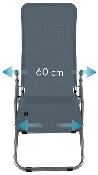 Ležadlo NILS Camp NC3017 - sivé