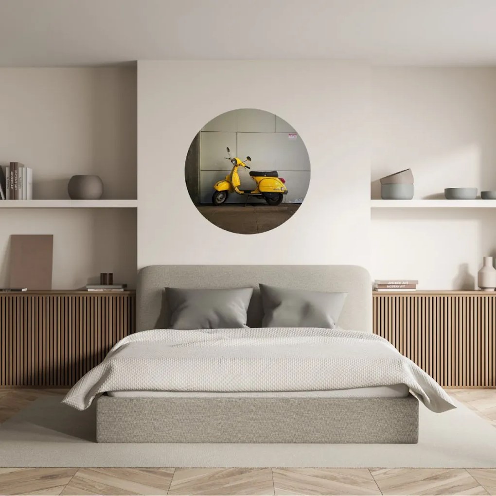 PIPPER. Textilná kruhová nálepka na stenu "Vespa" Veľkosť: 60 cm