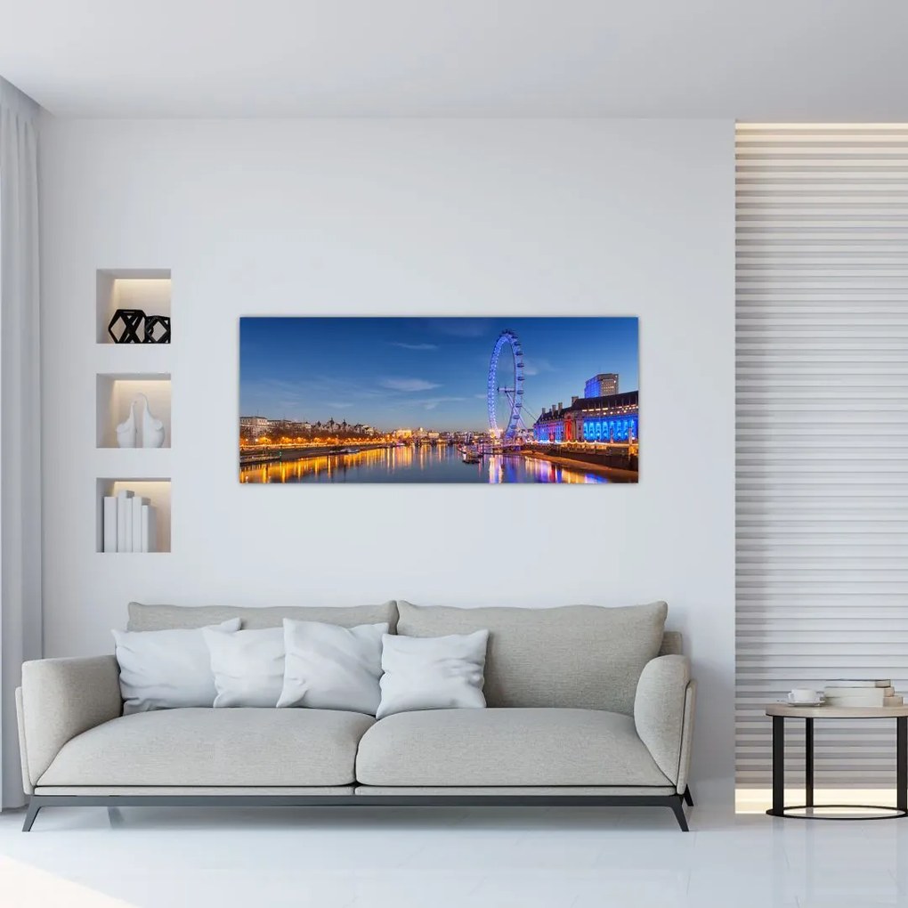 Obraz London Eye (120x50 cm)