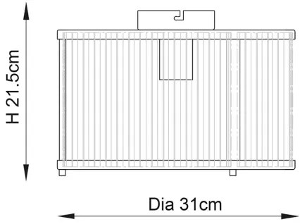 Endon 106265 - Stropné svietidlo RIDGETON 1xE27/10W/230V mosadzné