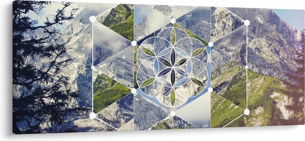 Obraz - Geometrický obrazec (120x50 cm)