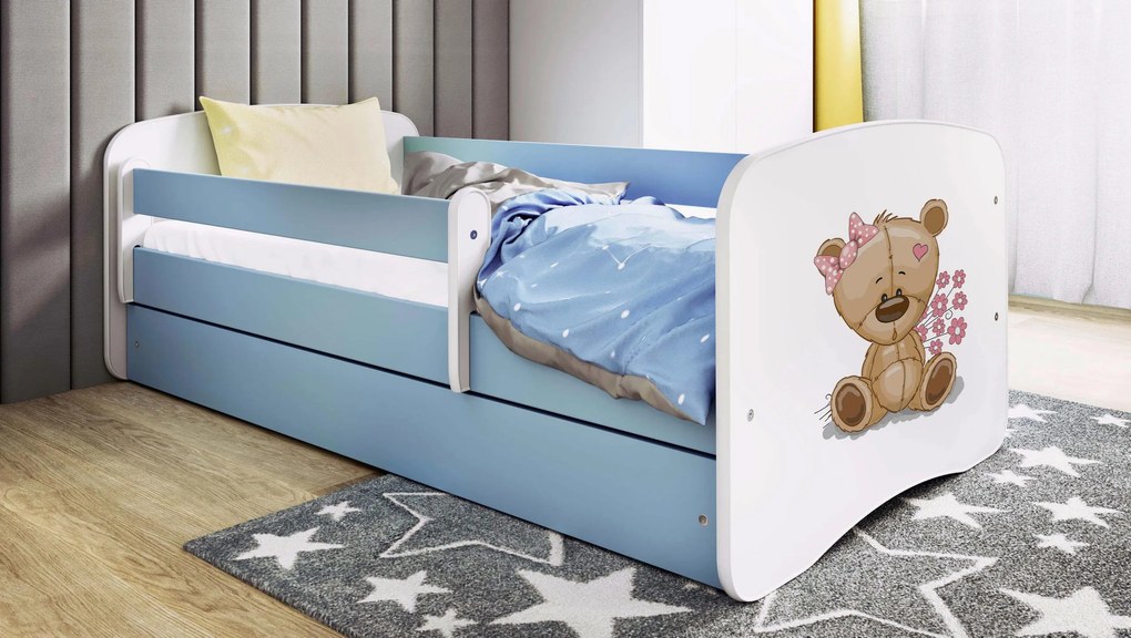 XXXLutz POSTEĽ PRE DETI A MLÁDEŽ 80/160 cm, modrá, biela MID.YOU - Detské izby - 002142000259