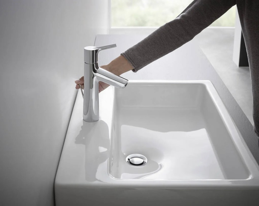 Hansgrohe Talis S, páková umývadlová batéria 100 s odtokovou súpravou, chrómová, HAN-72020000