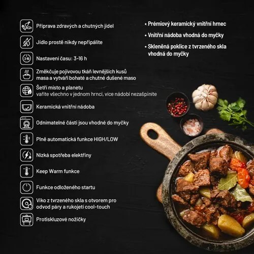Lauben Hrniec na pomalé varenie Slow Cooker 3500SB