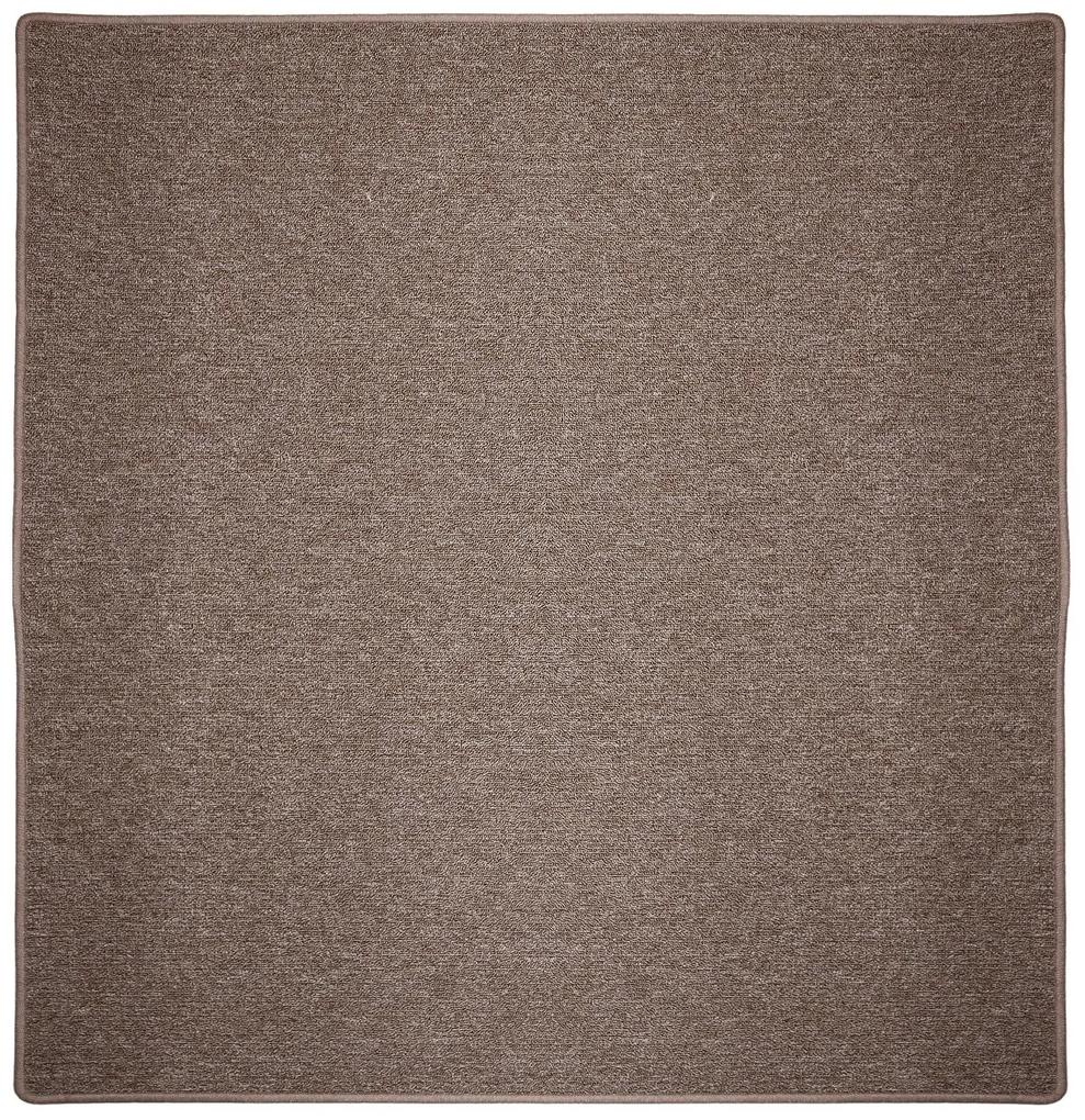 Vopi koberce Kusový koberec Astra hnedá štvorec - 100x100 cm
