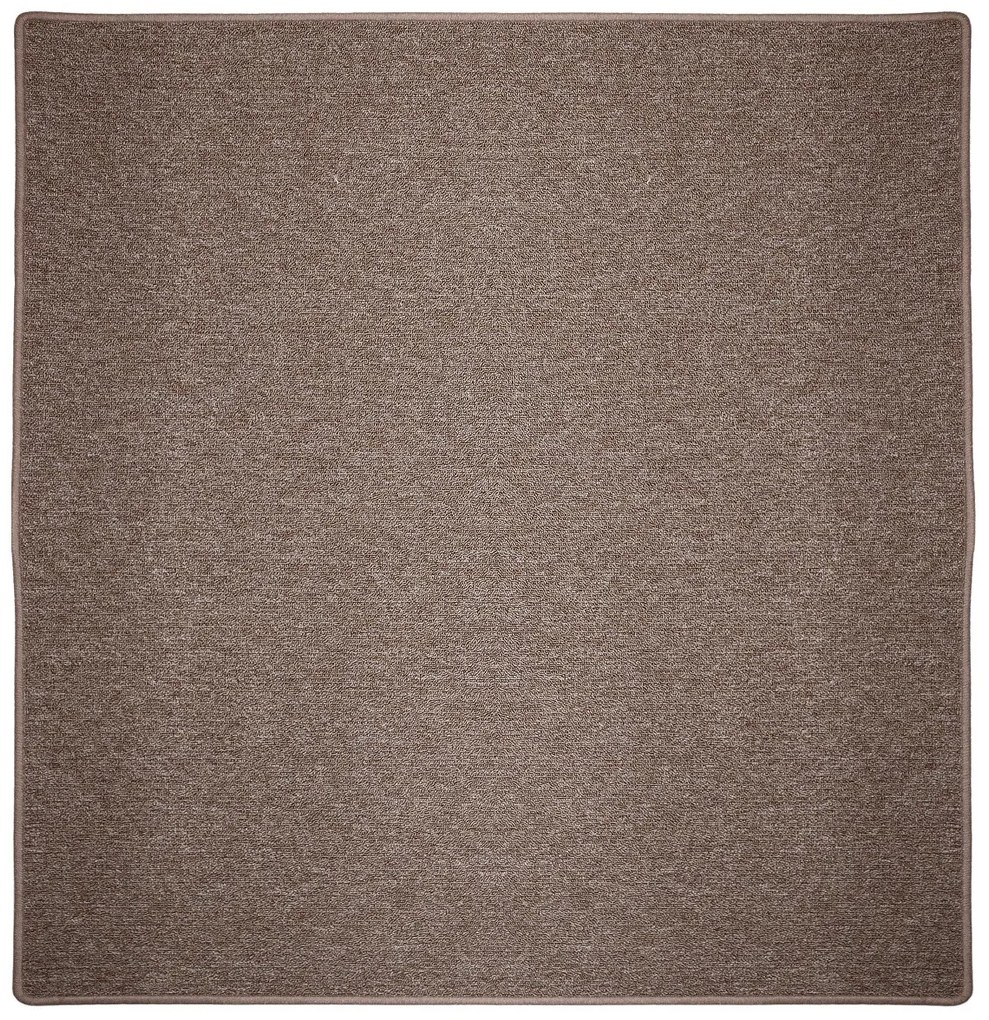 Vopi, Kusový koberec Astra hnedá štvorec, 150x150, hnedá, chodba / predsieň