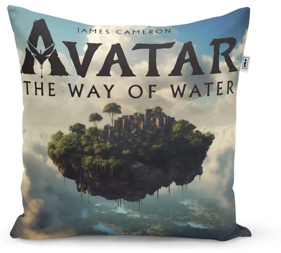 Sablio Vankúš Avatar The Way of Water Lietajúce mesto - 60x60 cm