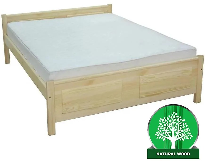 Posteľ Ł 140/200 borovica