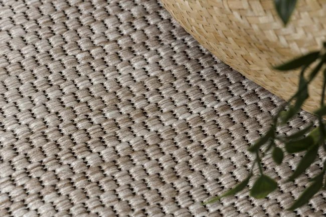 Koberec SIZAL FLOORLUX 20195 strieborný / čierny