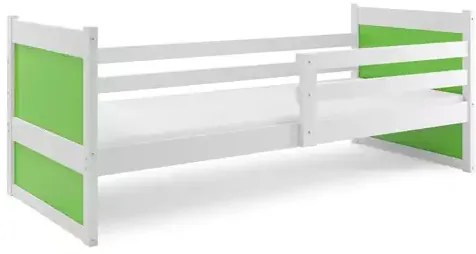 Detská posteľ RICO, biela/zelená