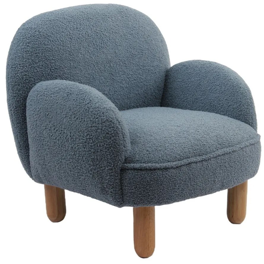 Modré detské kresielko z textílie buklé Rocky – Vipack