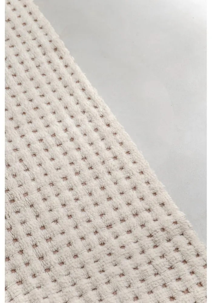 Slonovinový prateľný/ručne tkaný vlnený behúň 80x230 cm Unexpected Wool – Lorena Canals