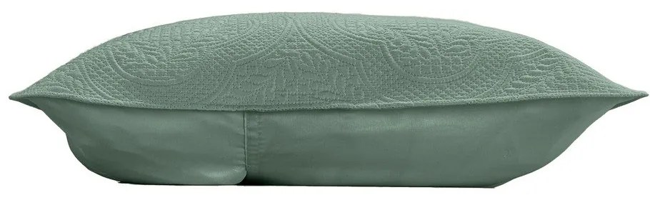 Zelená súprava prikrývky a obliečky na vankúš z mikrovlákna 240x260 cm Romane – douceur d'intérieur