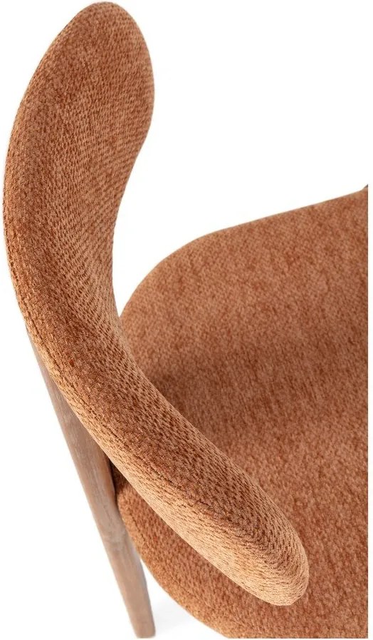 Čalúnené jedálenské stoličky v súprave 2 ks v tehlovej farbe Nadia – MOME