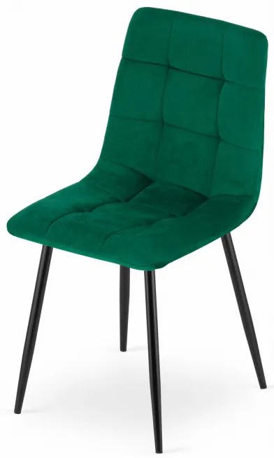 Set jedálenských stoličiek KARA tmavo zelené (4ks)