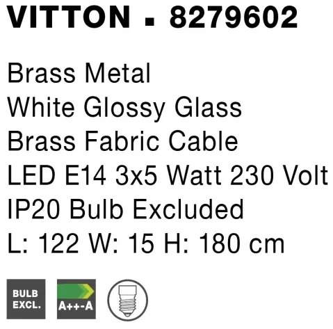 Luster na lanku Vitton 180 mosadz