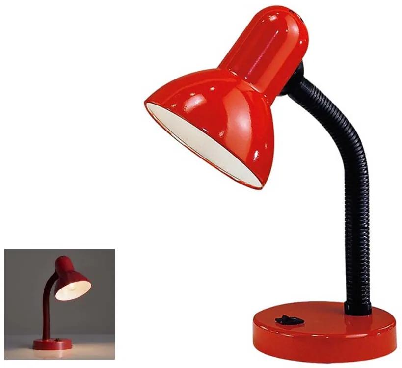 Verk 12254_CZE Retro stolná lampička červená