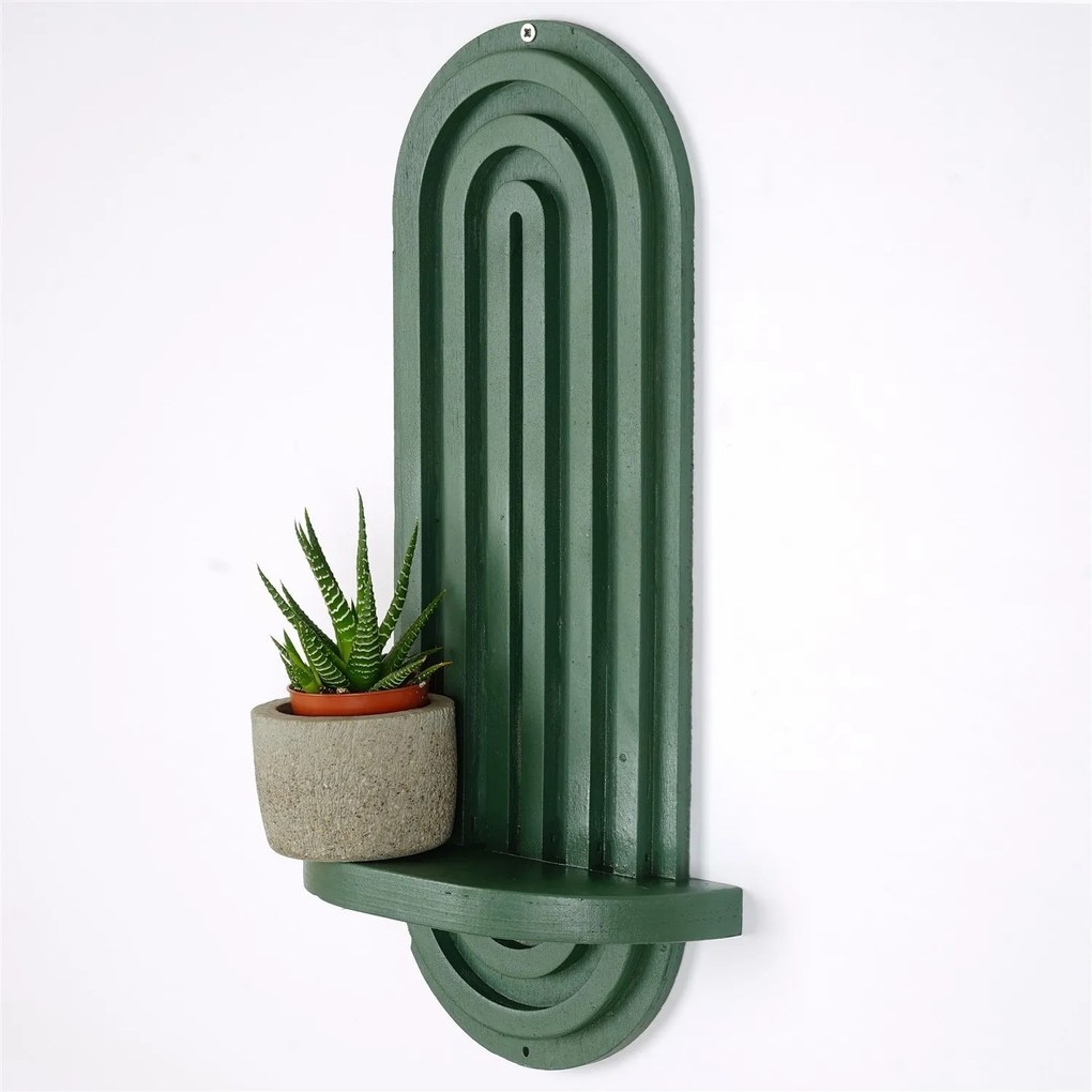 Nástenná polica Raf268 zelená