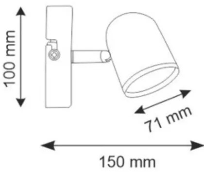 LED Nástenné bodové svietidlo RAWI LED/4,2W/230V biela