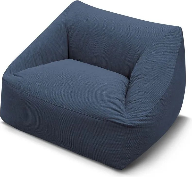 Tmavomodrý menčestrový sedací vak Lilibet – Bobochic Paris