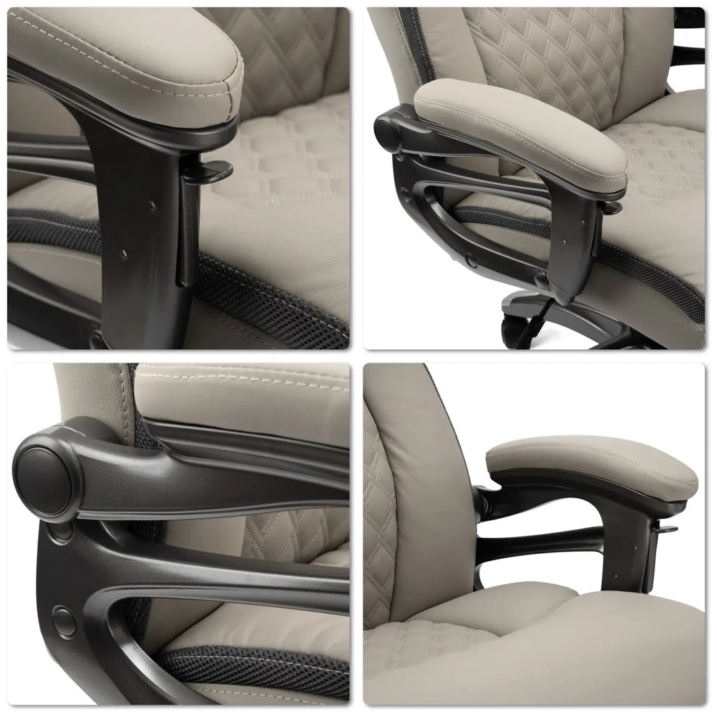 Kancelárske kreslo Camara ekokoža sivé