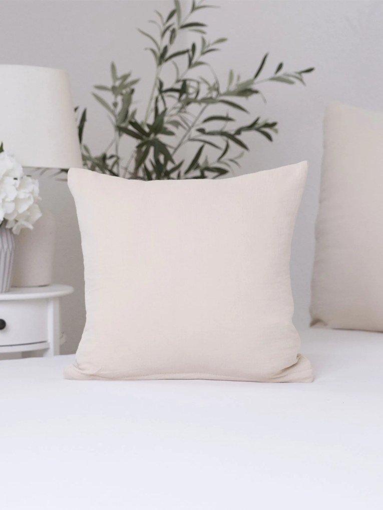 Mušelínová obliečka na vankúš 40 x 40 cm - Alexia prírodná