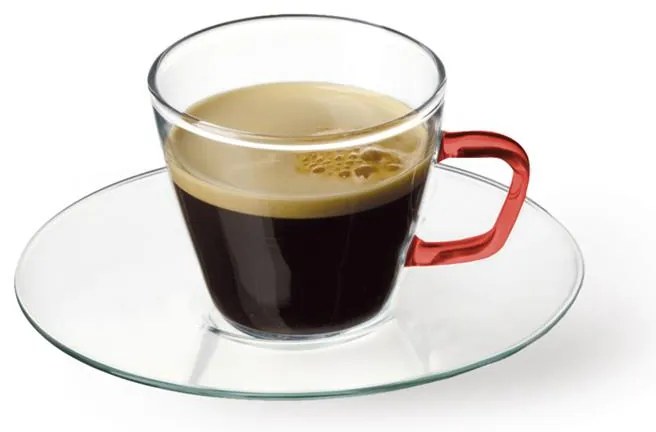 SIMAX PRESSO COLOUR POHÁR S PODŠÁLKOU 80ML SADA 4KS