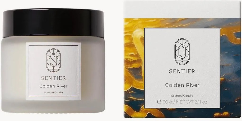 Vonná sviečka Golden River (Musk, Amber)