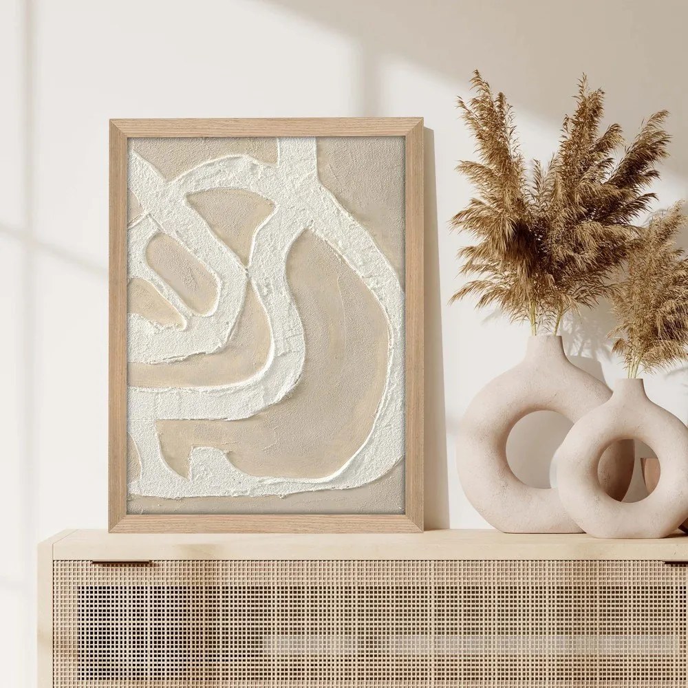 Ručne maľovaný obraz 32,5x42,5 cm Raw organic – Malerifabrikken