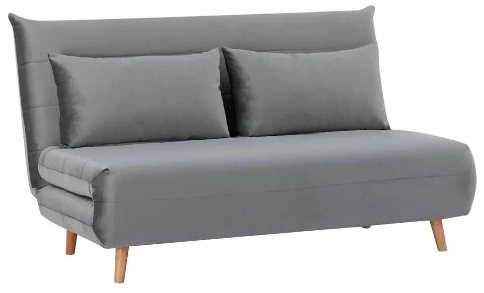 Pohovka Spike II Velvet, sivá / buk