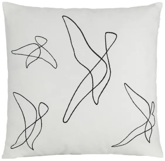 Eglo 420004 - Dekoračný vankúš CHEVERY 45x45 cm biela/čierna