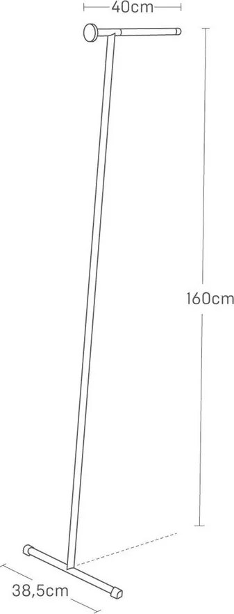 Čierny kovový nástenný vešiak 38,5 cm Tower – YAMAZAKI