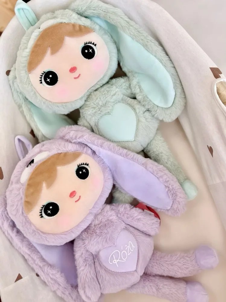 Mojkáčik - Bábika zajačik mätová 48 cm