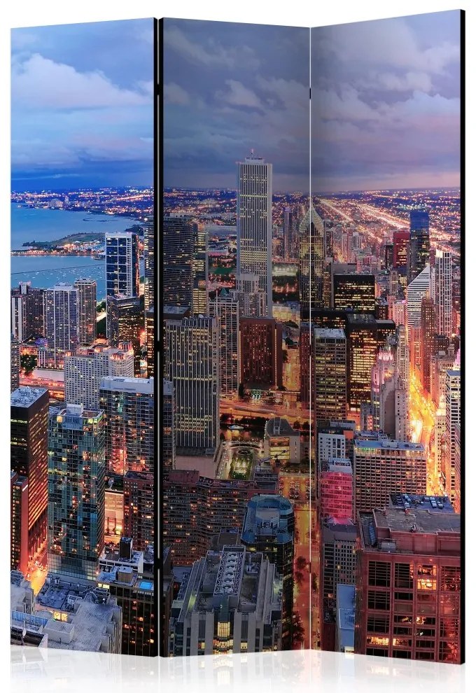 Artgeist Paraván - Illuminated Chicago [Room Dividers]