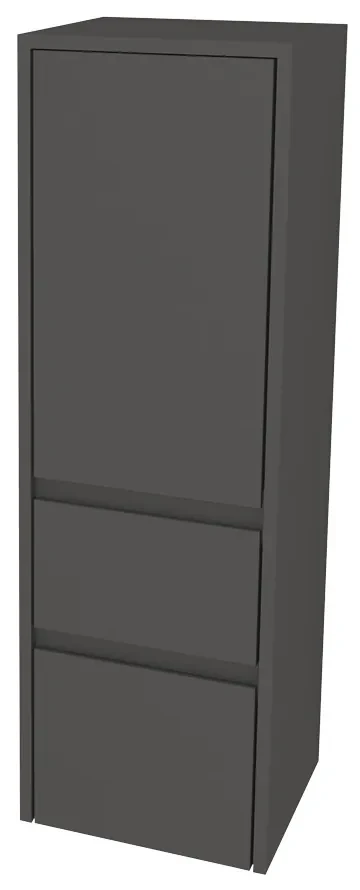 Mereo, Mereo Opto kúpeľňová skrinka vysoká 125 cm, pravé otváranie, Multidecor, Šedá diamant, MER-CN995PSEDD