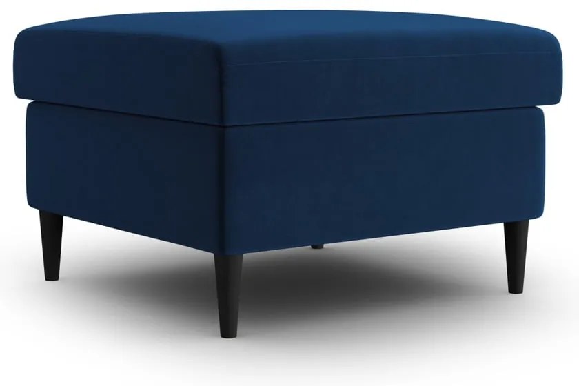 Modrá zamatová podnožka Kyoto – Cosmopolitan Design