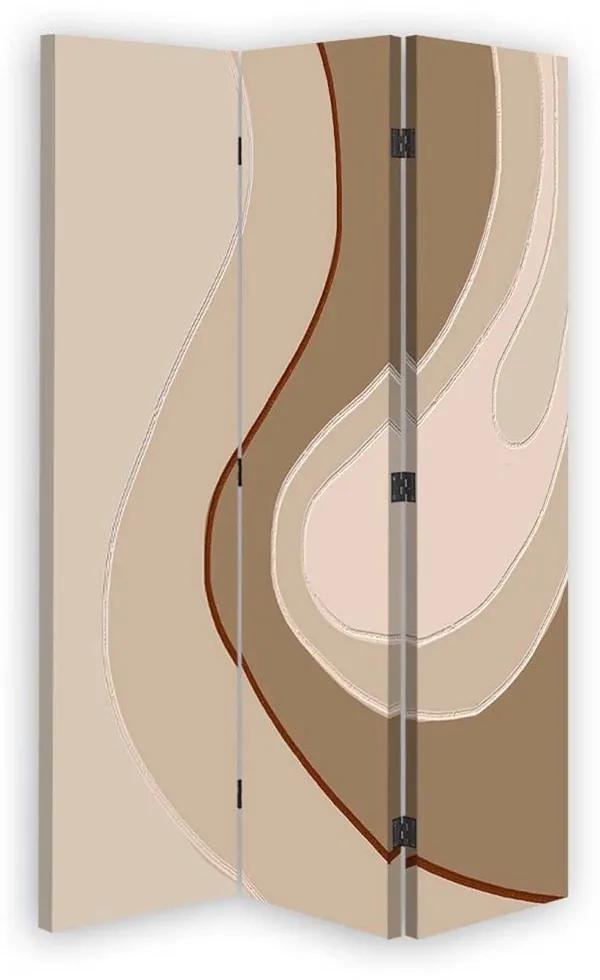 Ozdobný paraván, Finesse - 110x170 cm, trojdielny, klasický paraván