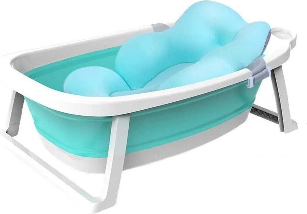 Babify Skladacia detská vanička s vankúšom, pre novorodencov a batoľatá, bez BPA, pre dievčatá a chlapcov do 0-3 rokov