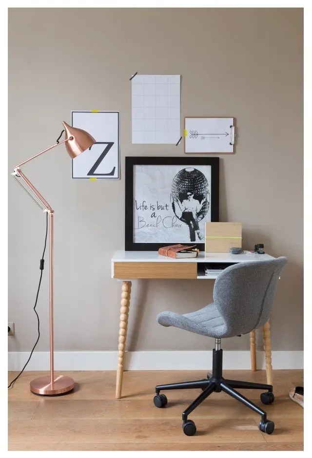 Sivá kancelárska stolička Zuiver OMG