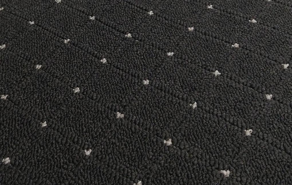 Condor Carpets Kusový koberec Udinese antracit - 57x120 cm