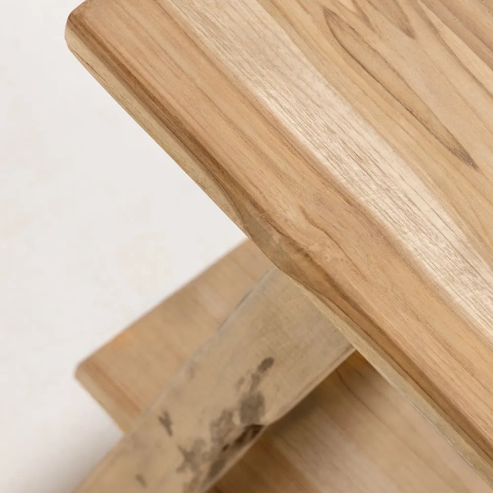 Záhradná lavica z týkového dreva Kave Home Safara